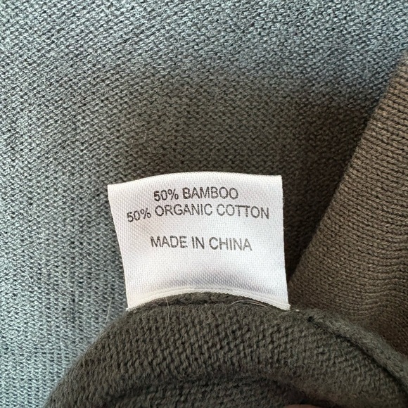 Blue Sky Bamboo/Cotton Dark Green Cardigan | Size 1X - Picture 5 of 7